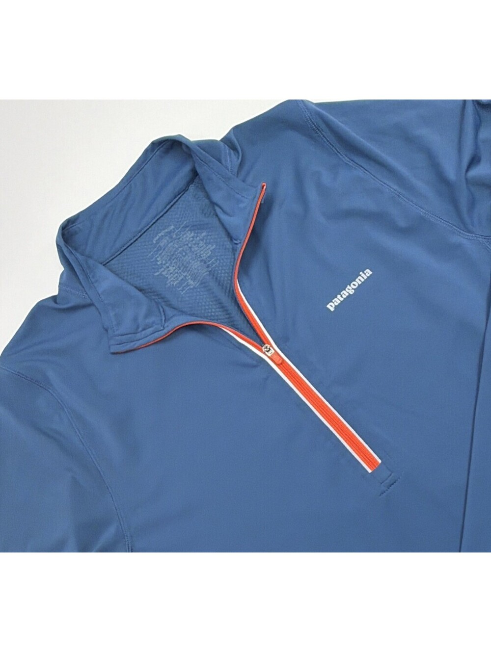 Patagonia  Sweater Mens Medium Half Zip Pullover Blue Long Sleeve Running
